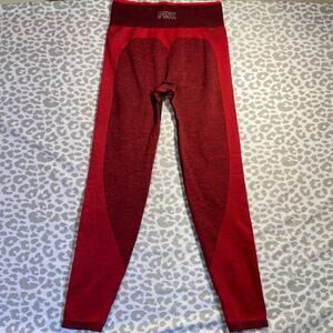 PINK Victoria’s Secret Seamless Tight Leggings Red Women’s Medium